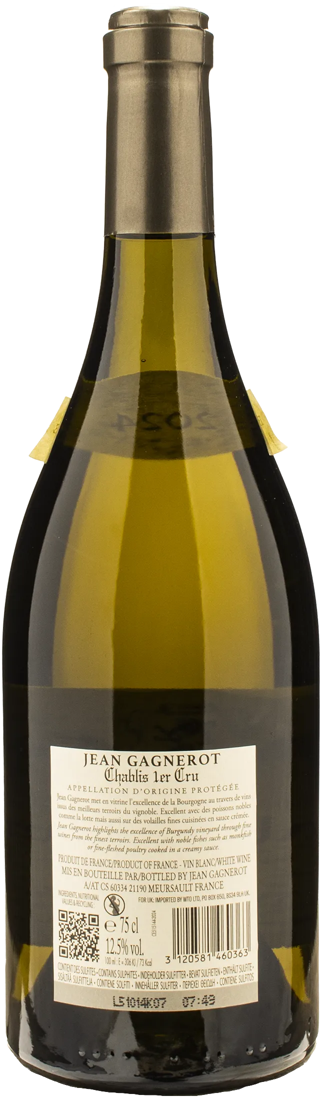 Jean Gagnerot Chablis 1er Cru 2024 - Image 2