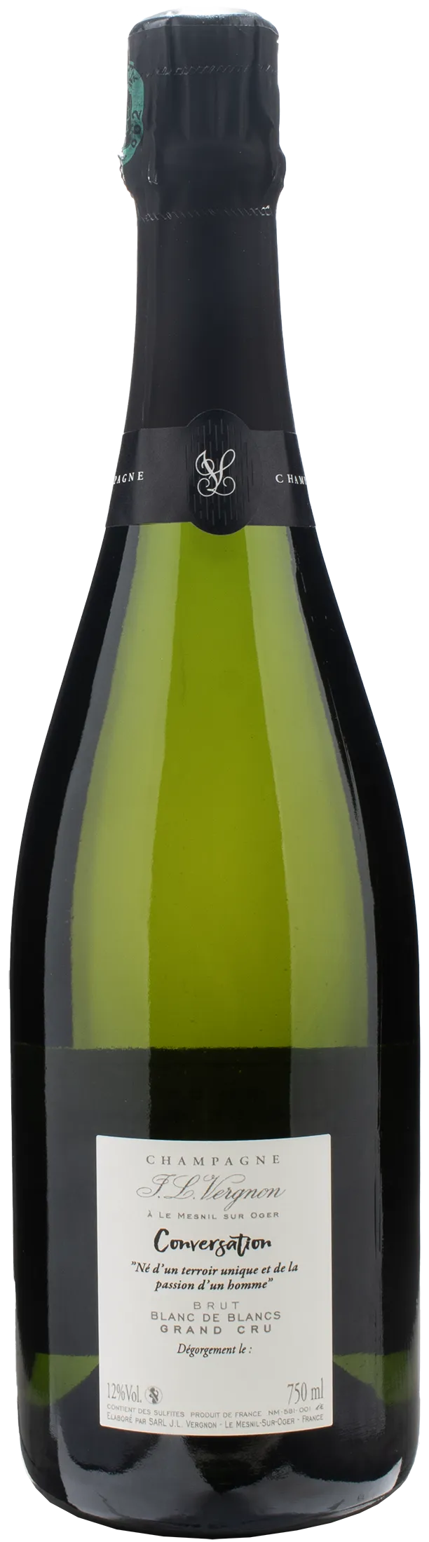 Jean Louis Vergnon Champagne Blanc de Blancs Conversation Brut Grand Cru - Image 2