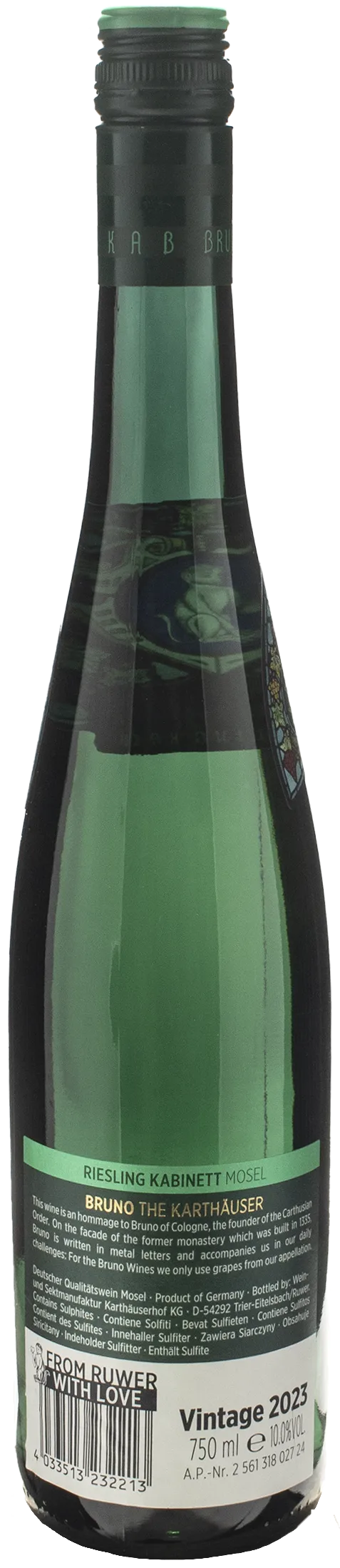 Karthauserhof Bruno Riesling Kabinett Feinherb Mosel 2023 - Image 2