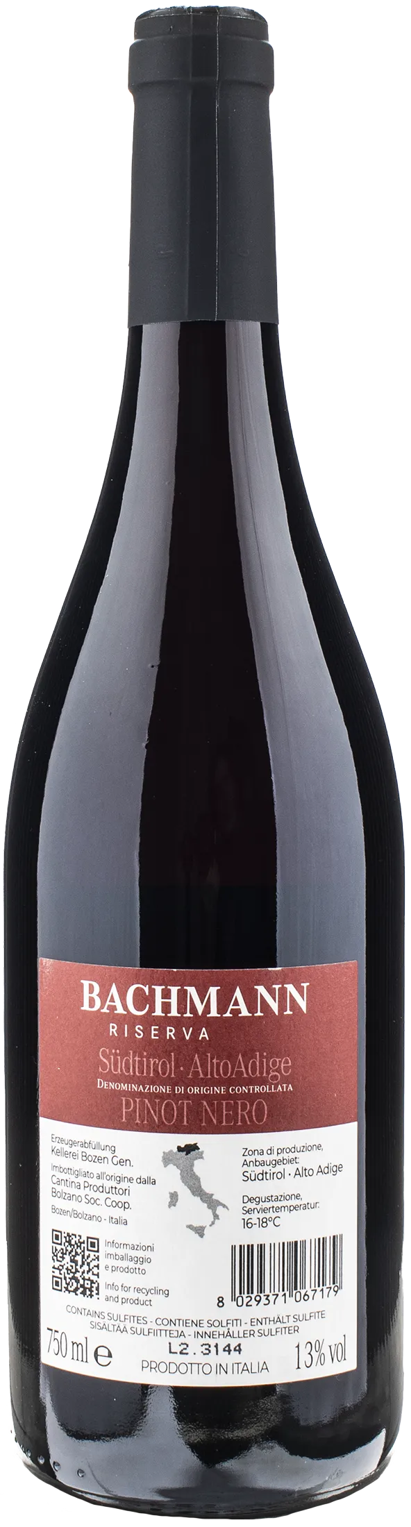 Kellerei Bozen Bachmann Pinot Nero Riserva 2021 - Image 2