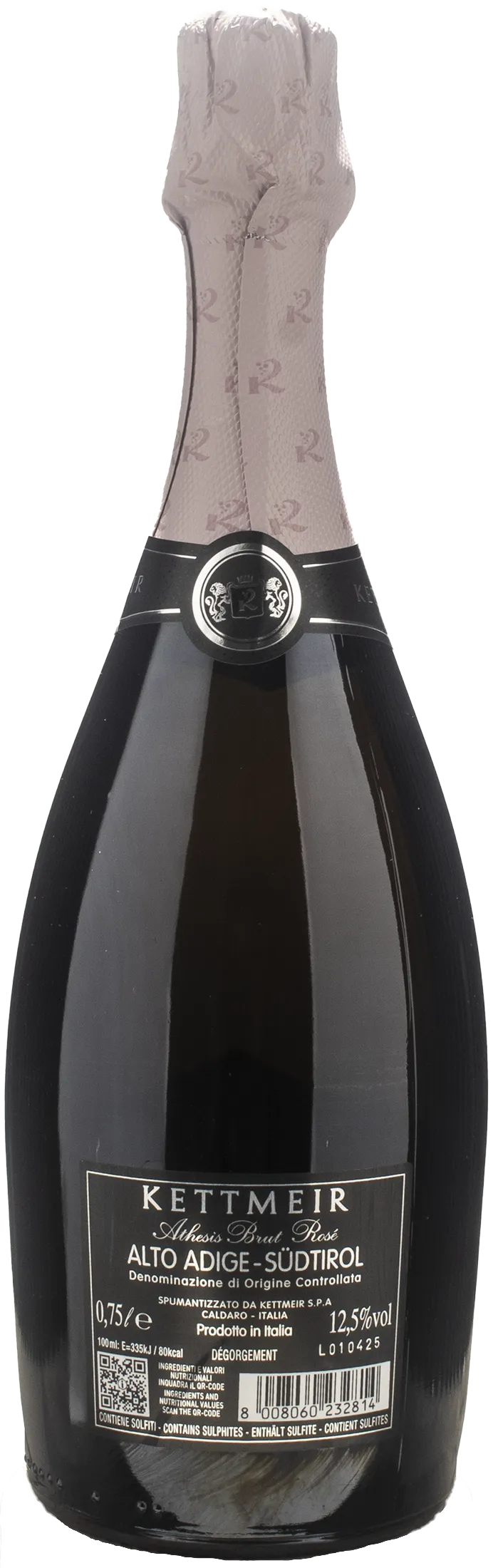 Kettmeir Alto Adige Athesis Rosè Metodo Classico Brut 2022 - Image 2