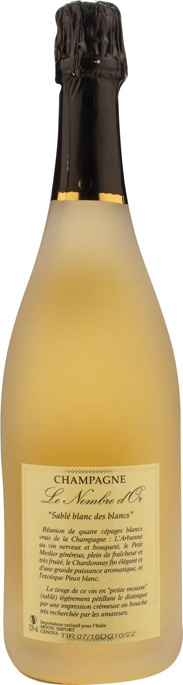 L. Aubry Fils Champagne Sablé Blanc des Blancs Brut Nature Le Nombre d'Or 2018 - Image 2