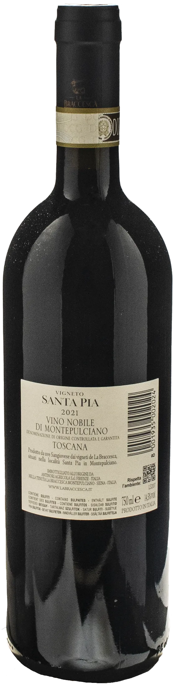 La Braccesca Nobile di Montepulciano Riserva Santa Pia 2021 - Image 2