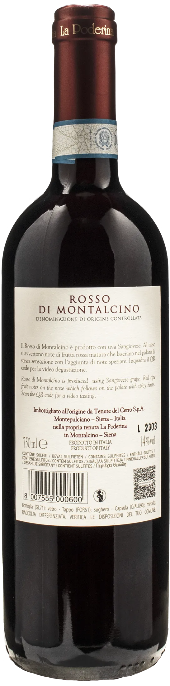 La Poderina Rosso di Montalcino 2022 - Image 2
