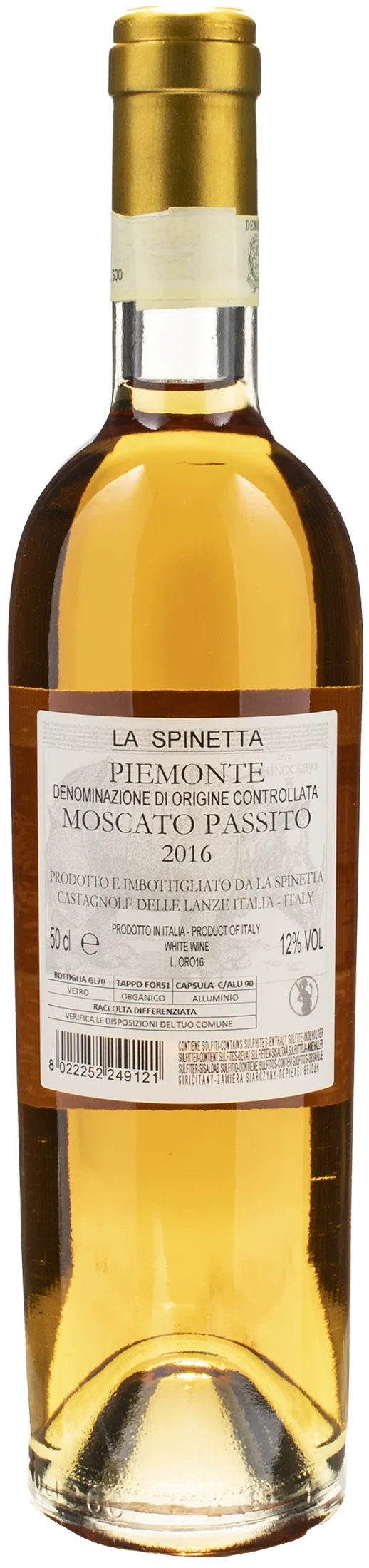 La Spinetta Moscato Passito Oro 0.5L 2016 - Image 2