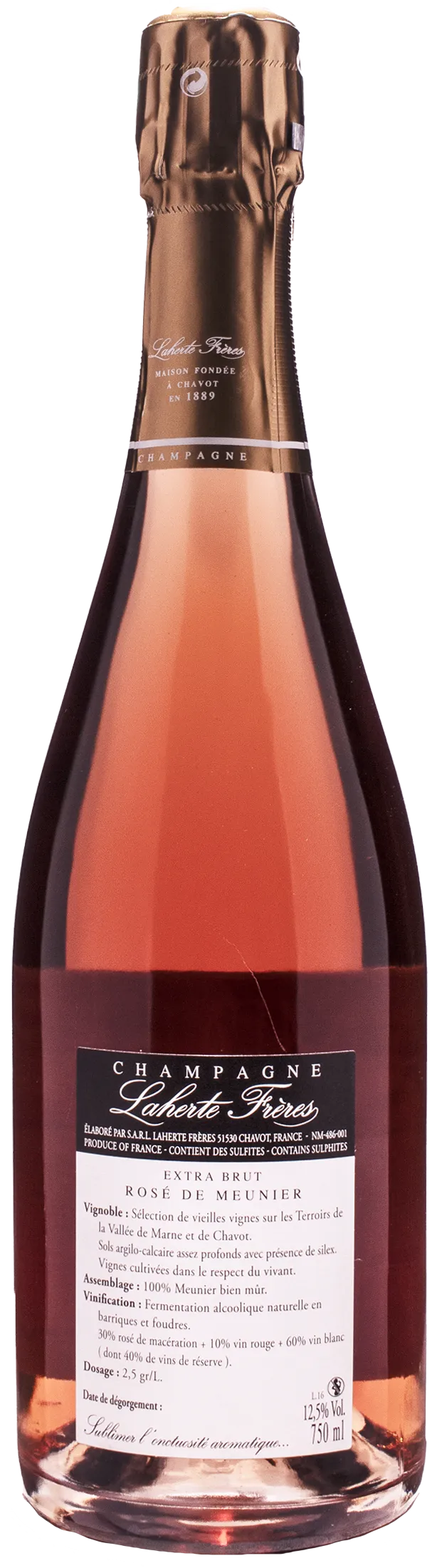 Laherte Freres Champagne Rosè de Meunier Extra Brut - Image 2