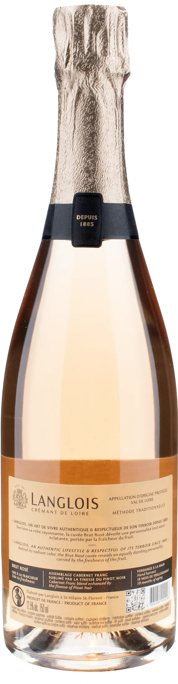 Langlois Cremant de Loire Rosè Brut - Image 2