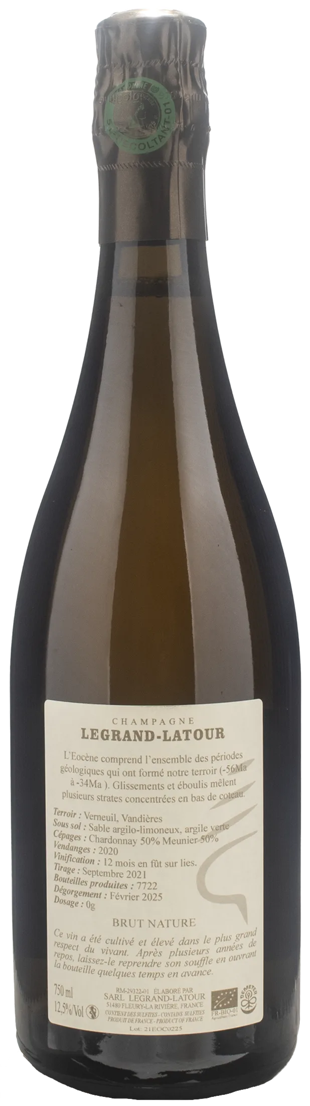 Legrand Latour Champagne Eocene Brut Nature 2020 - Image 2
