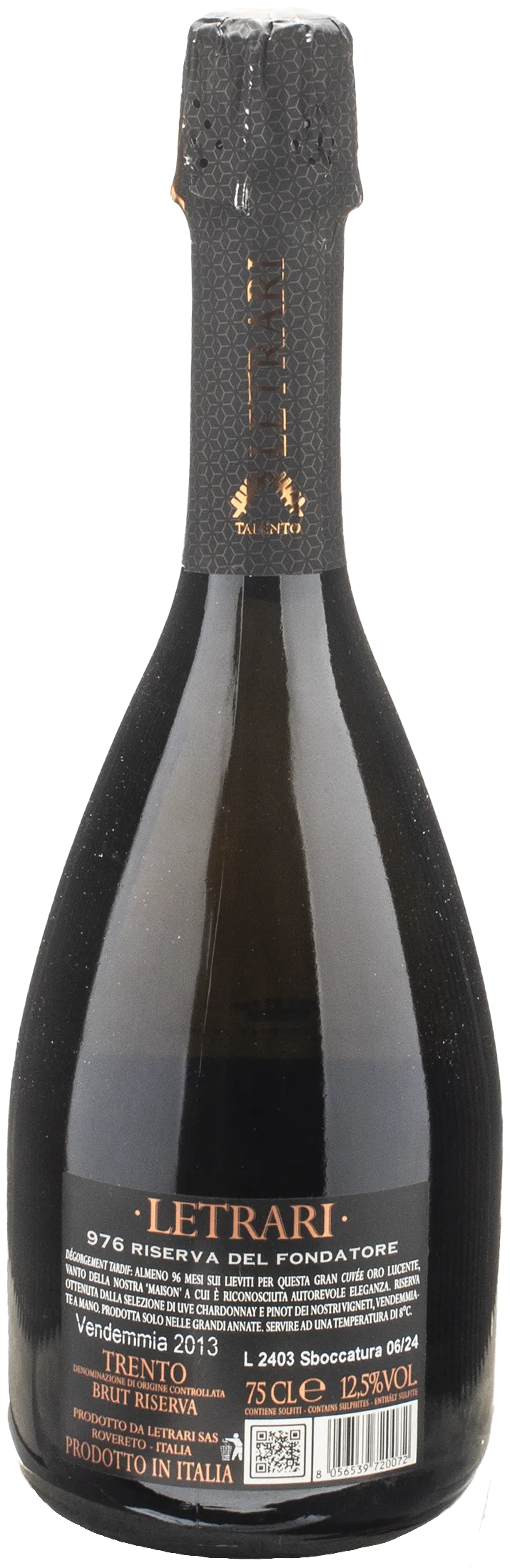 Letrari Trento Riserva del Fondatore 976 Brut 2013 - Image 2