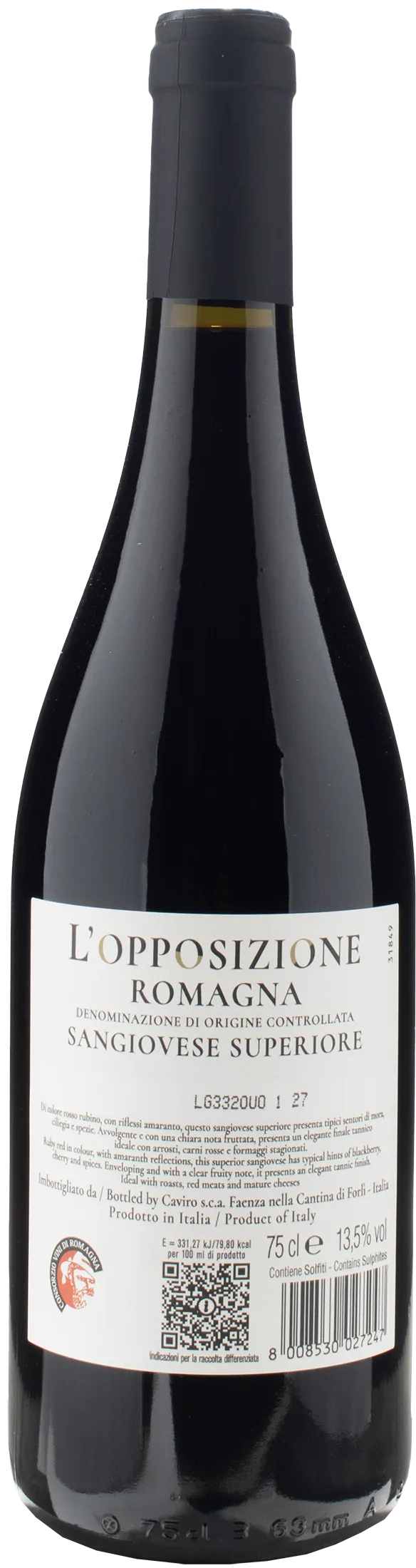 L'Opposizione Sangiovese Superiore Romagna 2022 - Image 2