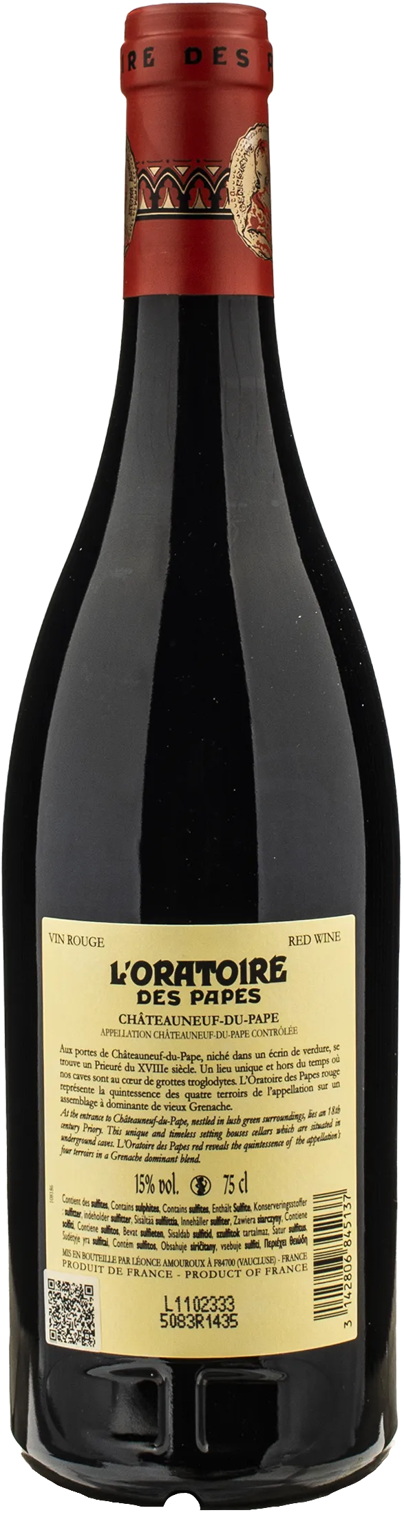 L'Oratoire des Papes Chateauneuf du Pape Rouge 2022 - Image 2