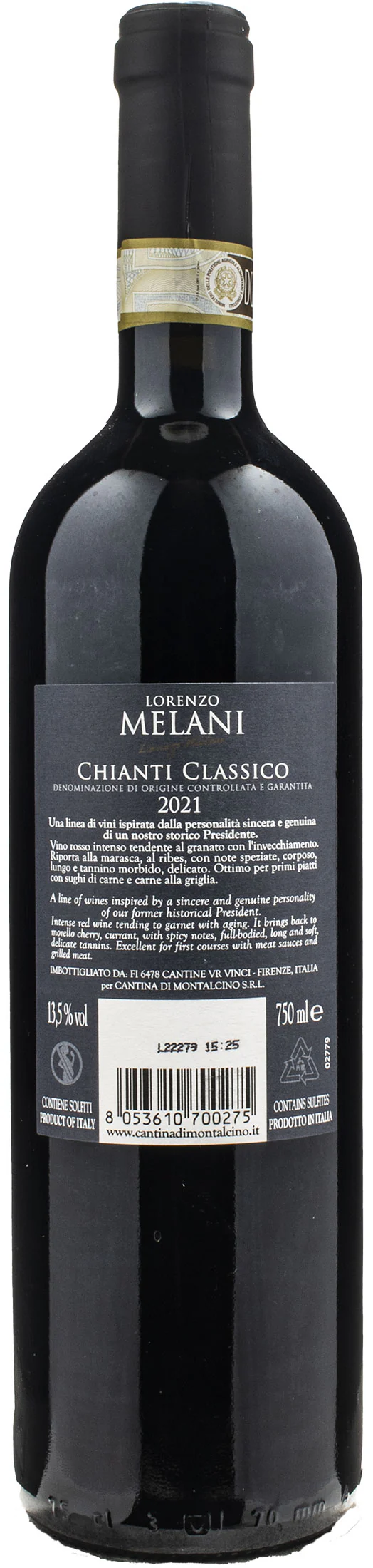 Lorenzo Melani Chianti Classico 2021 - Image 2