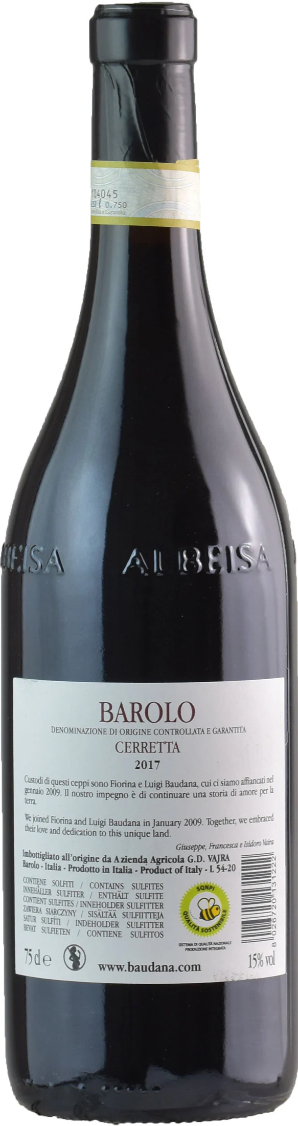 Luigi Baudana Barolo Cerretta 2017 - Image 2