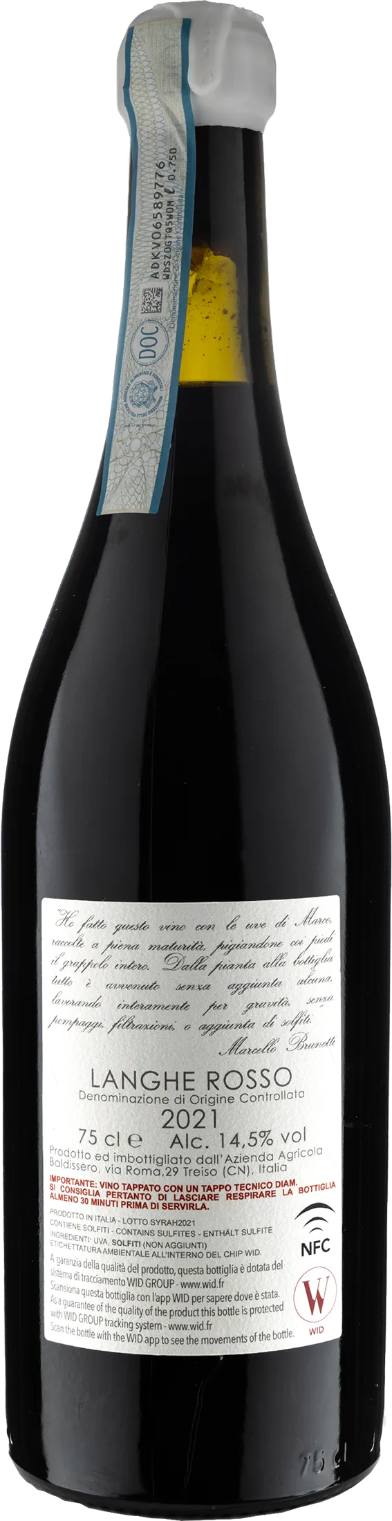 Marcello Brunetti Langhe Rosso 2021 - Image 2