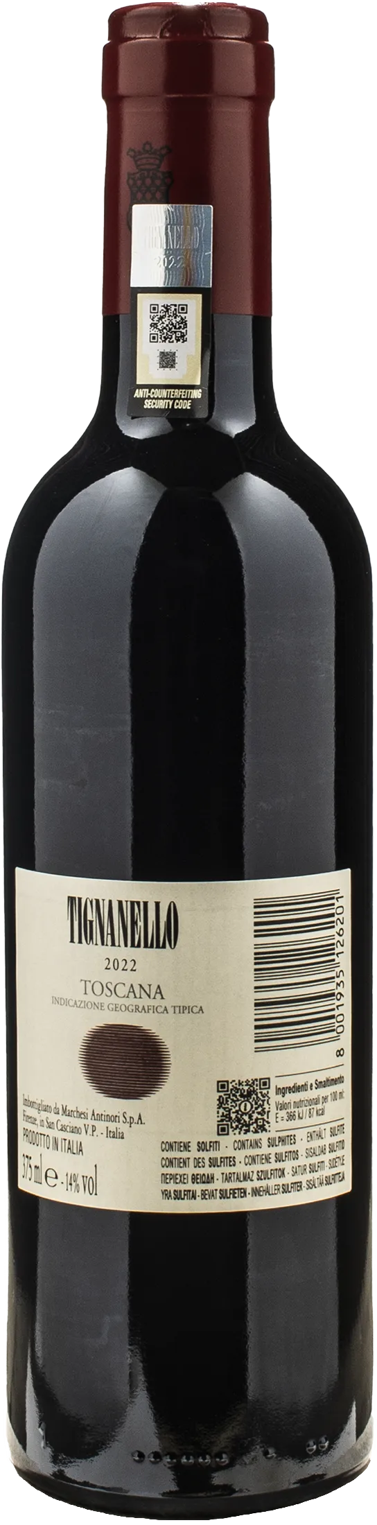Marchesi Antinori Tignanello 0.375L 2022 - Image 2