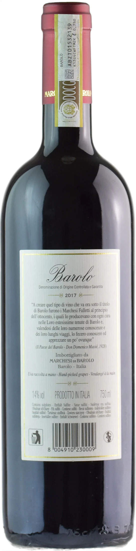 Marchesi di Barolo Barolo della Tradizione 2017 - Image 2