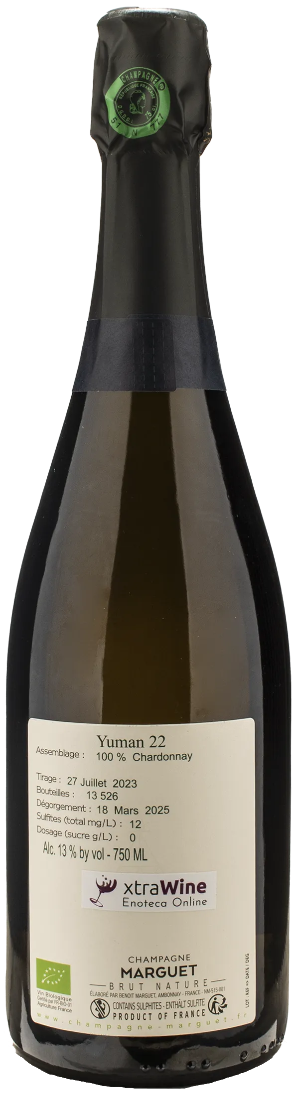 Marguet Champagne 1er Cru Yuman 22 Brut Nature - Image 2