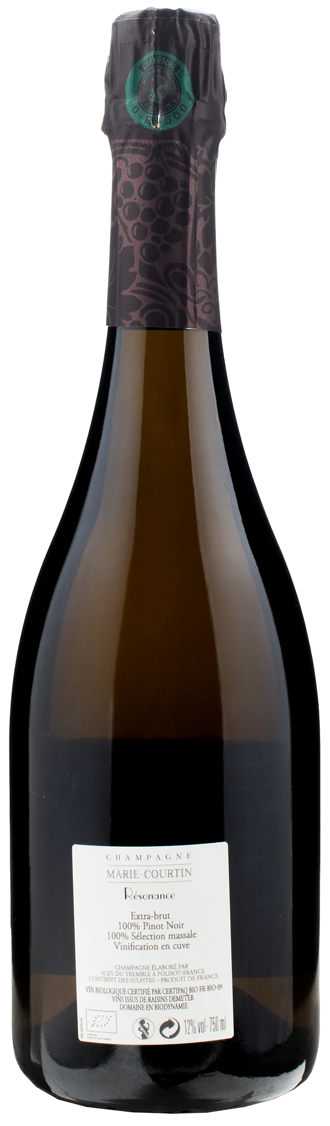 Marie Courtin Champagne Resonance Extra Brut - Image 2
