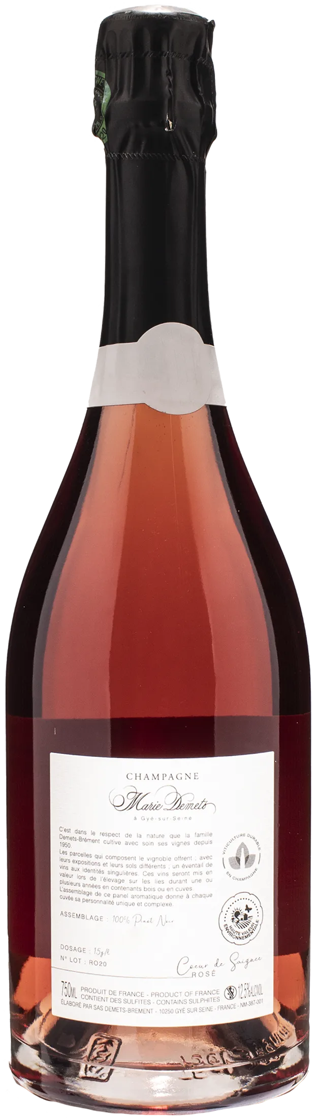 Marie Demets Champagne Coeur de Saignee Rosè - Image 2