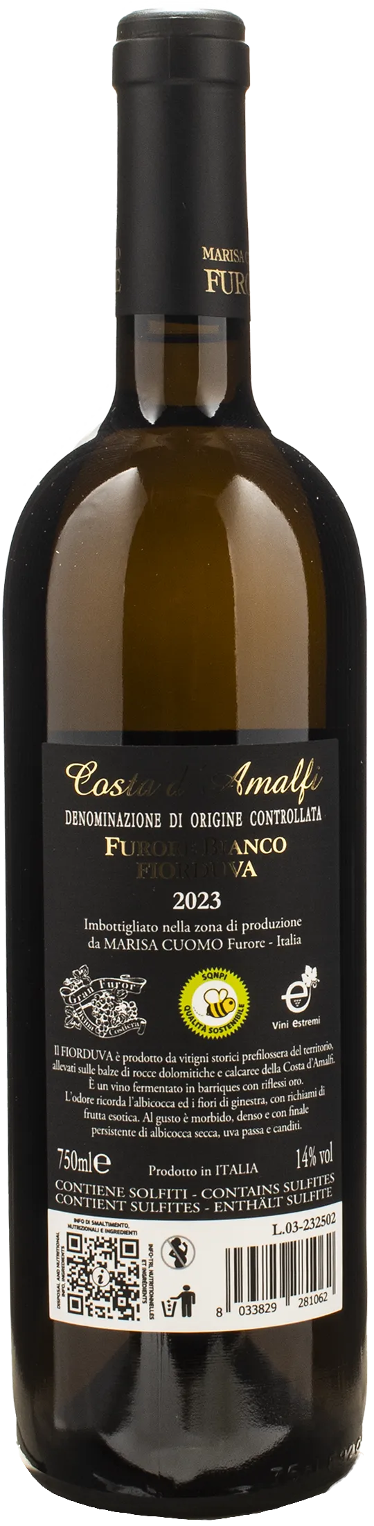 Marisa Cuomo Costa d'Amalfi Furore Bianco Fiorduva 2023 - Image 2