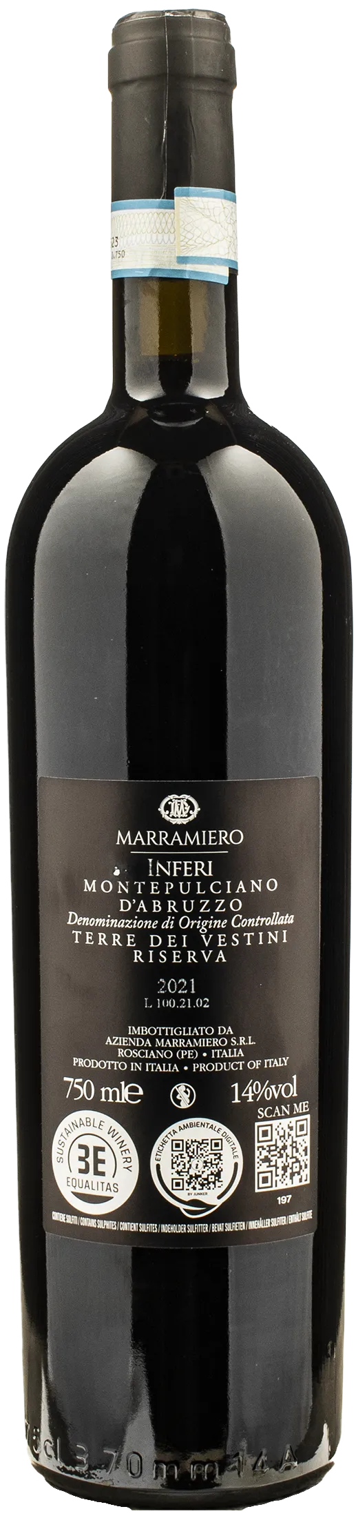 Marramiero Montepulciano Abruzzo Inferi Riserva 2021 - Image 2