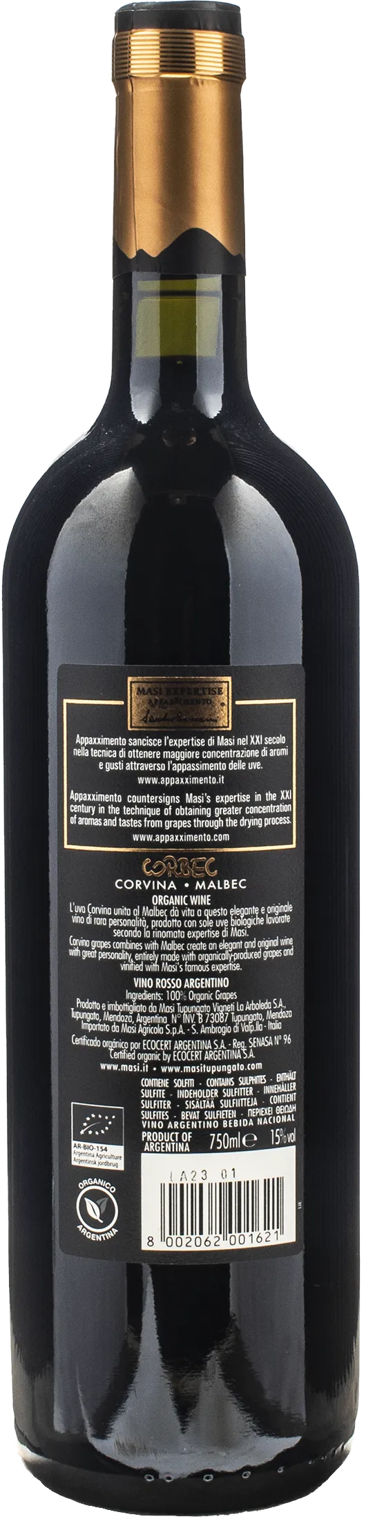 Masi Tupungato Corbec Valle De Uco 2020 - Image 2