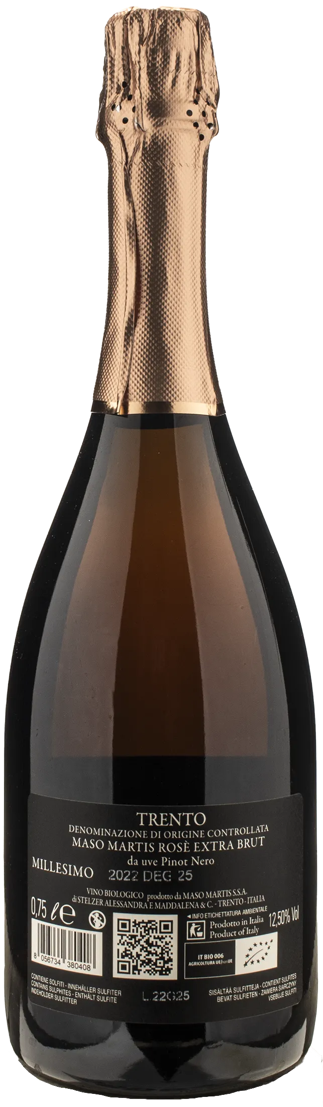 Maso Martis Extra Brut Rosè 2022 - Image 2