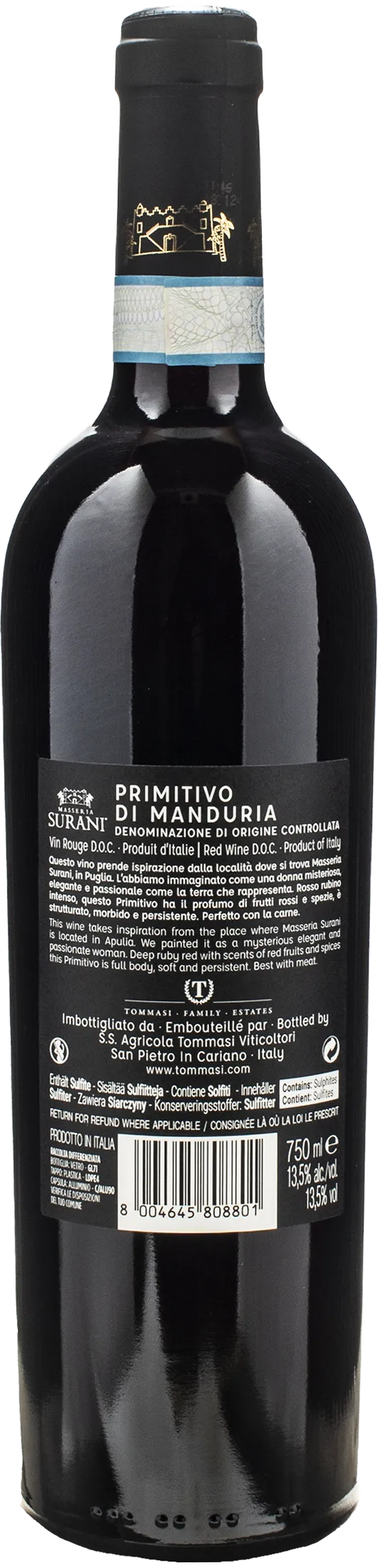 Masseria Surani Primitivo di Manduria Sorani 2021 - Image 2