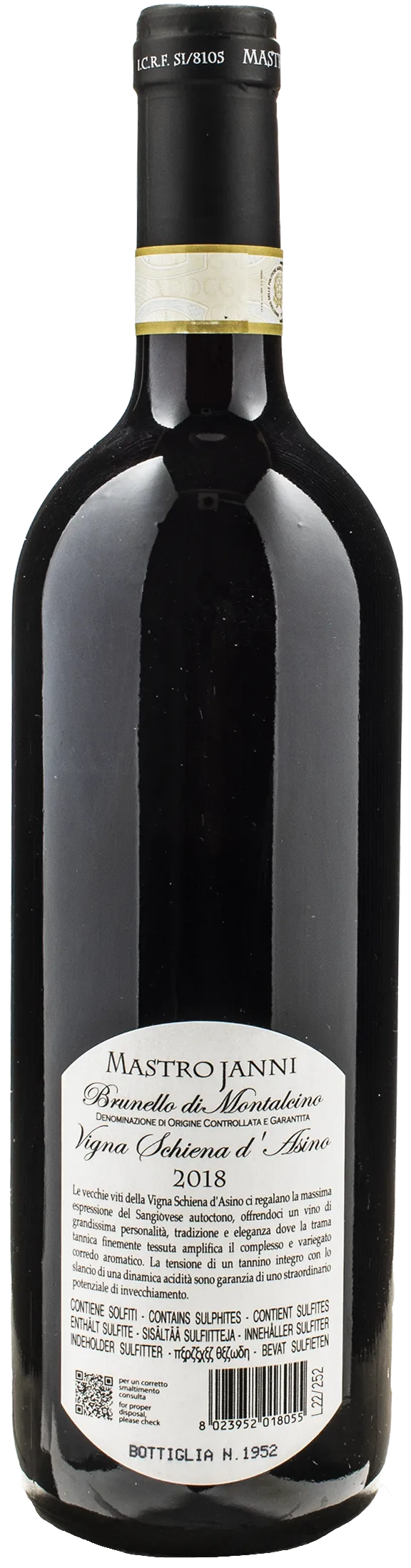 Mastrojanni Brunello di Montalcino Schiena d'Asino 2018 - Image 2
