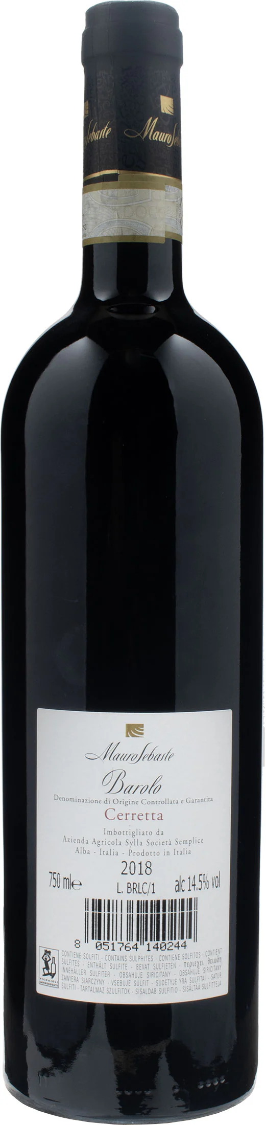 Mauro Sebaste Barolo Cerretta 2018 - Image 2