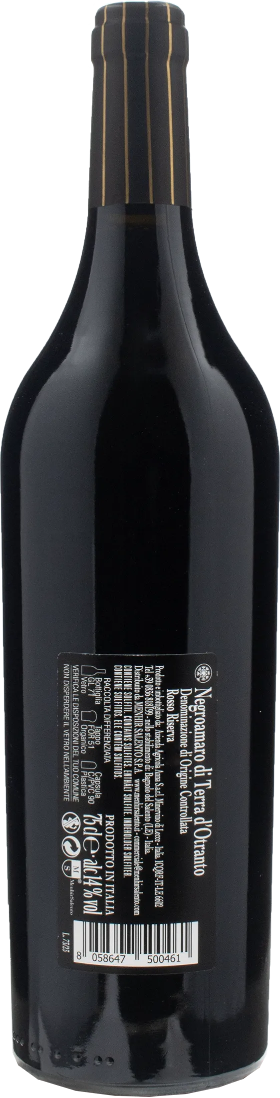 Menhir Negroamaro Terra d'Otranto Riserva Filo 2021 - Image 2