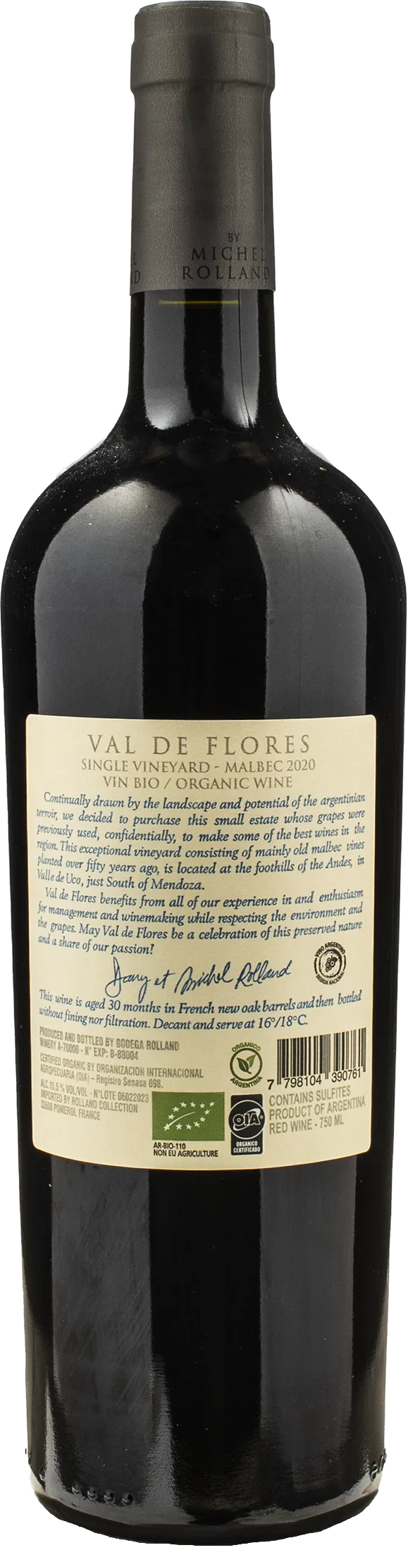 Michel Rolland Val de Flores Malbec 2020 - Image 2