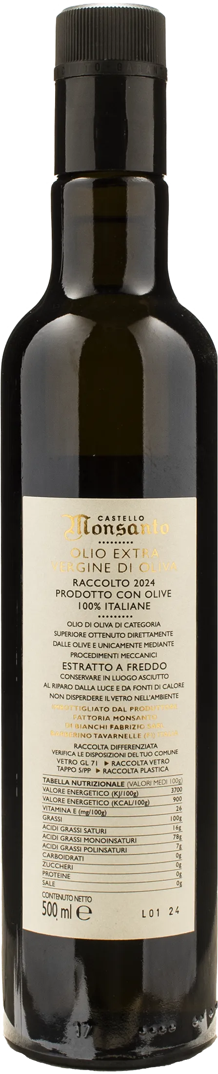 Monsanto Extra Virgin Olive Oil 0.5L 2024 - Image 2