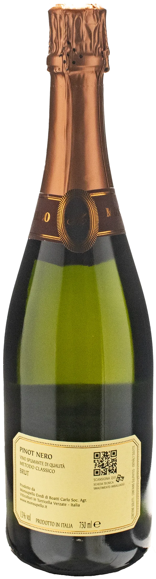 Monsupello Brut Millesimato Metodo Classico 2018 - Image 2