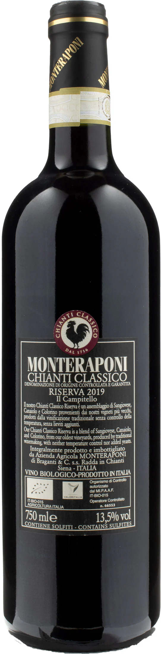 Monteraponi Chianti Classico Il Campitello Riserva 2019 - Image 2
