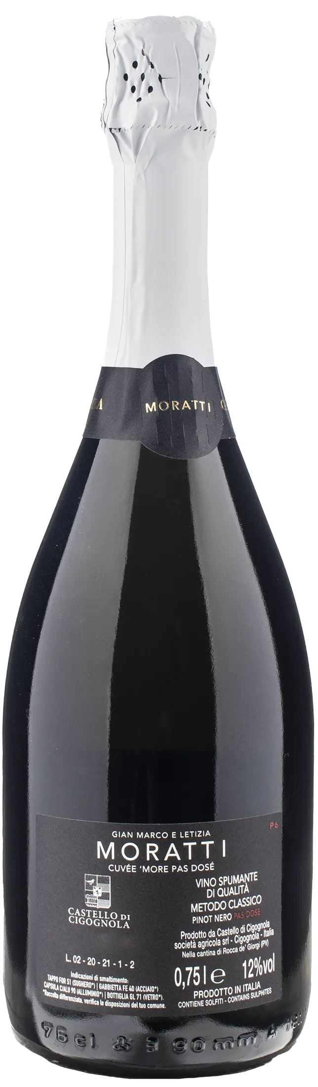 Moratti Cuvee 'More Metodo Classico Pas Dose - Image 2
