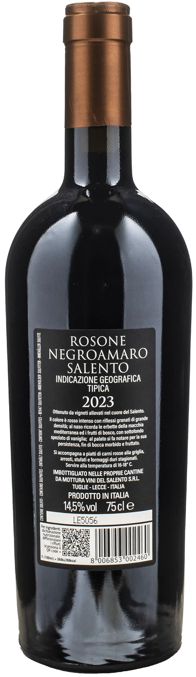 Mottura Negroamaro del Salento Rosone 2023 - Image 2