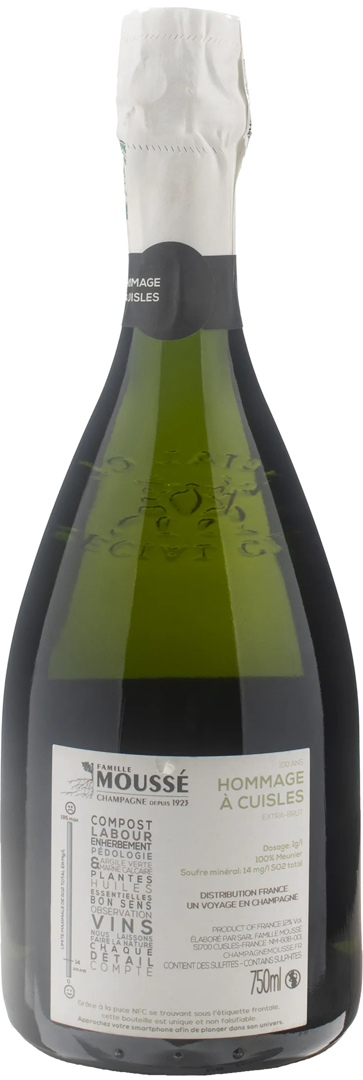 Mousse Fils Champagne Hommage a Cuisles 100 Ans Extra Brut - Image 2