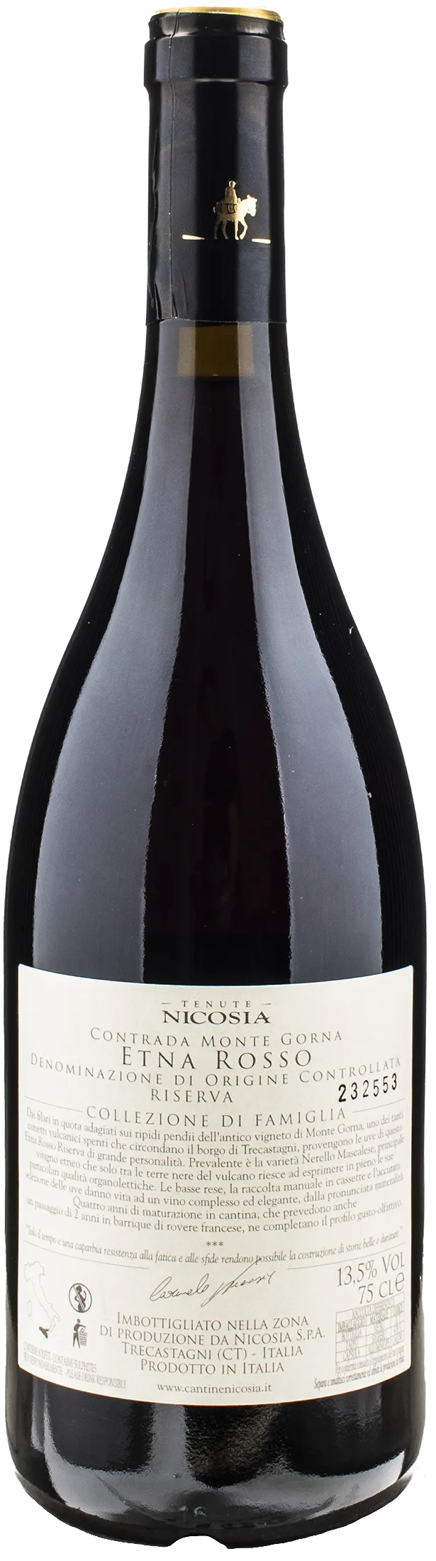 Nicosia Monte Gorna Etna Rosso Riserva Vecchie Viti 2017 - Image 2