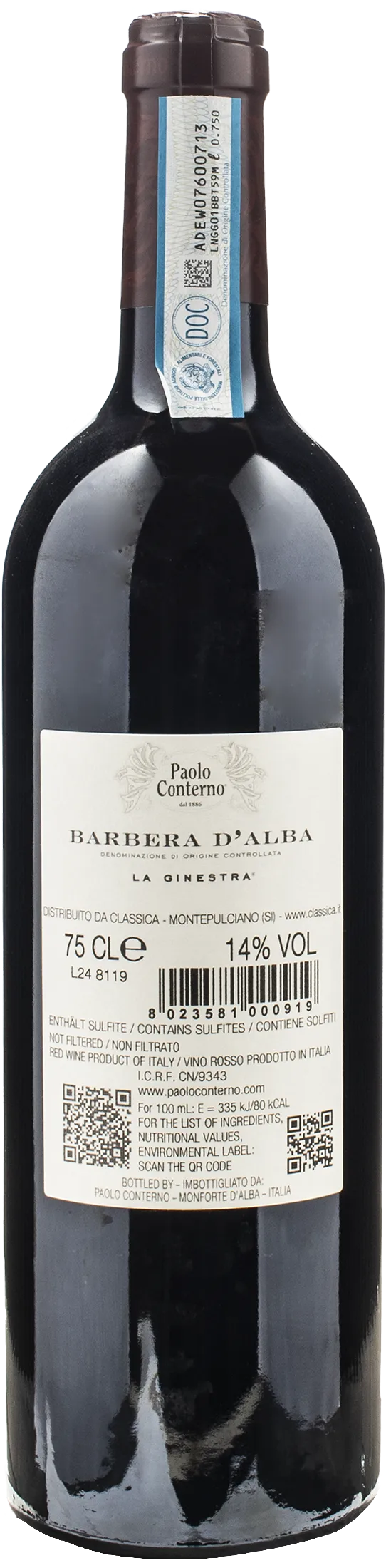 Paolo Conterno Barbera d'Alba La Ginestra 2020 - Image 2