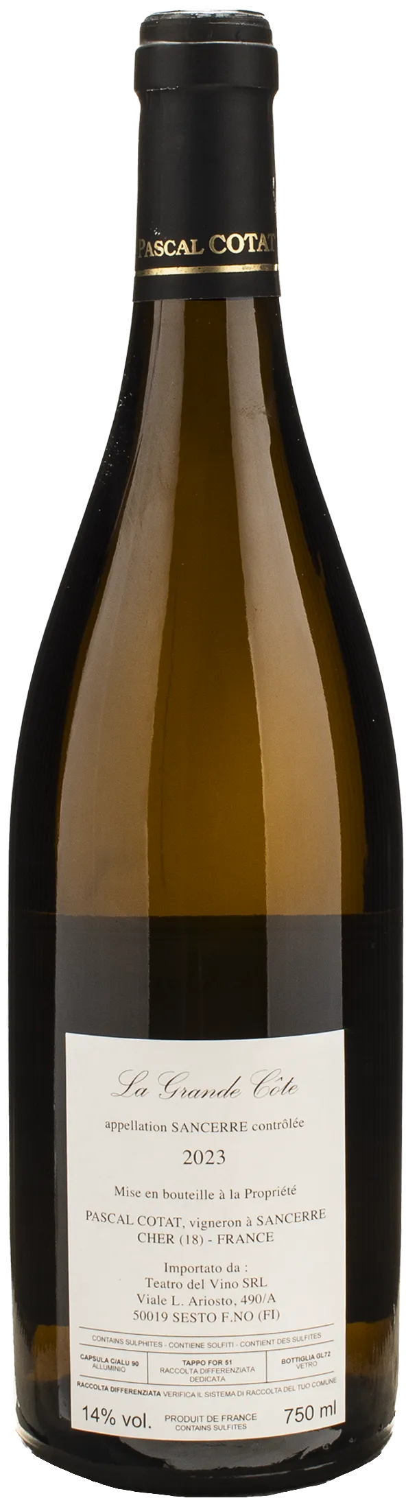 Pascal Cotat Sancerre Grande Cote 2023 - Image 2