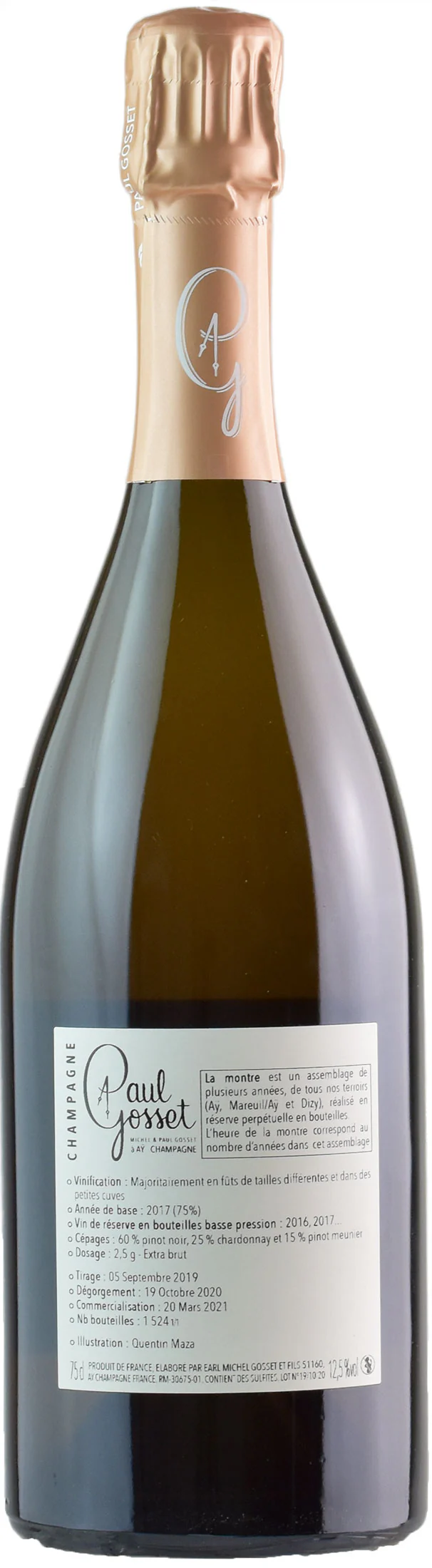 Paul Gosset Champagne La Montre Extra Brut - Image 2