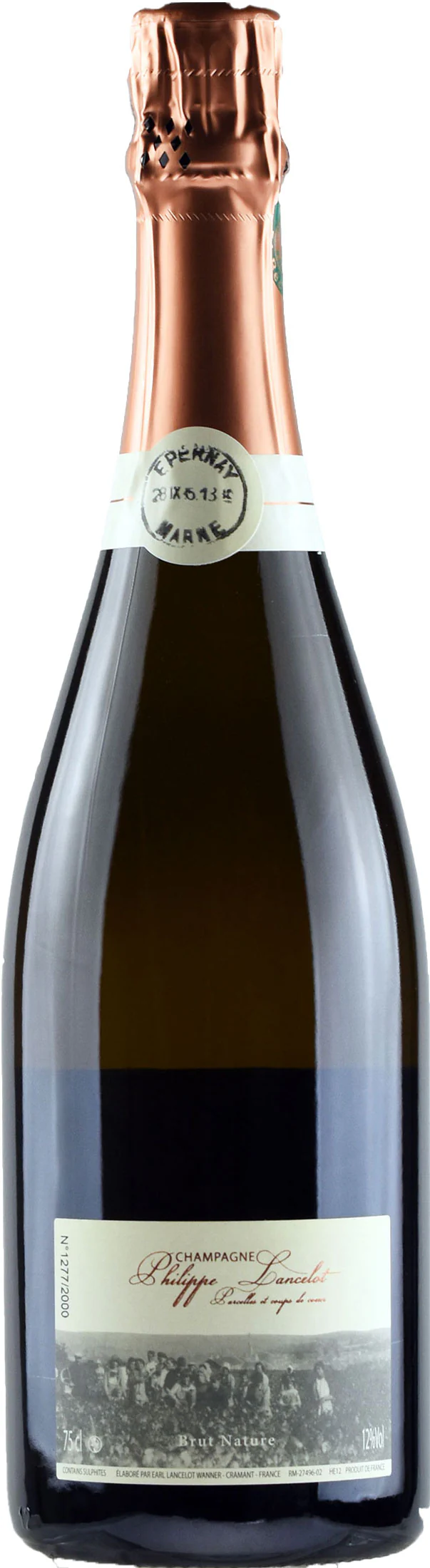 Philippe Lancelot Champagne Les Hautes d'Epernay Brut Nature 2012 - Image 2