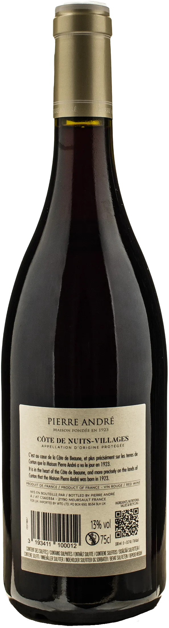 Pierre Andre Cote de Nuits Villages Rouge 2023 - Image 2