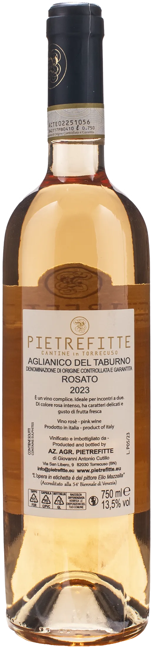 Pietrefitte Aglianico del Taburno Rosato 2023 - Image 2