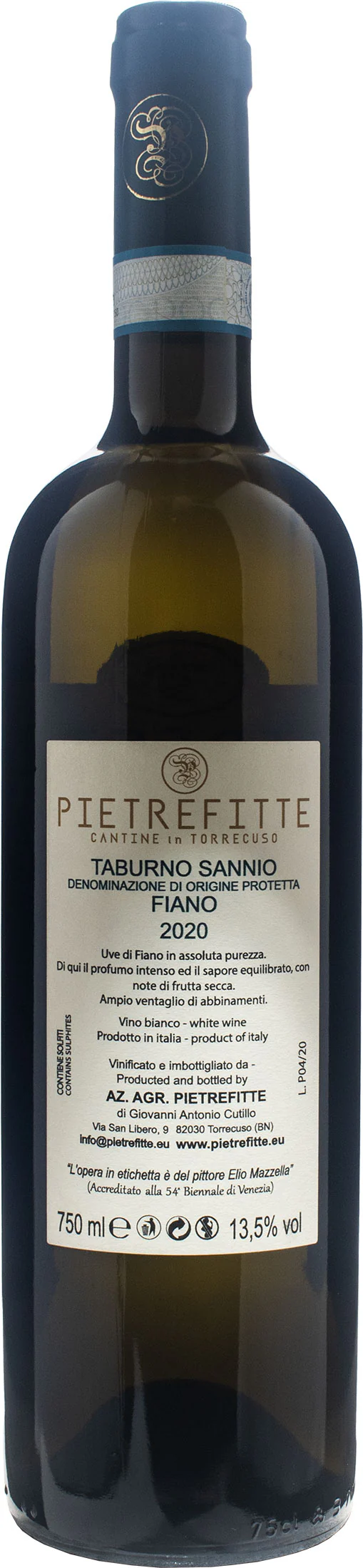 Pietrefitte Taburno Sannio Fiano 2020 - Image 2