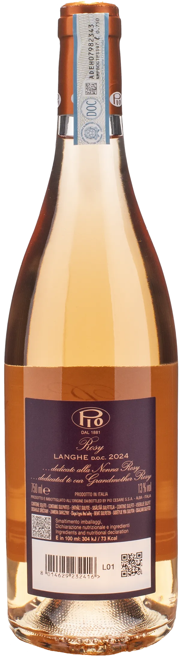 Pio Cesare Langhe Rosato Rosy 2024 - Image 2
