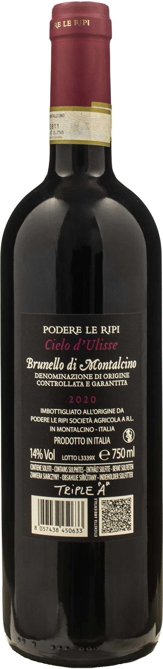 Podere Le Ripi Brunello di Montalcino Cielo d'Ulisse 2020 - Image 2