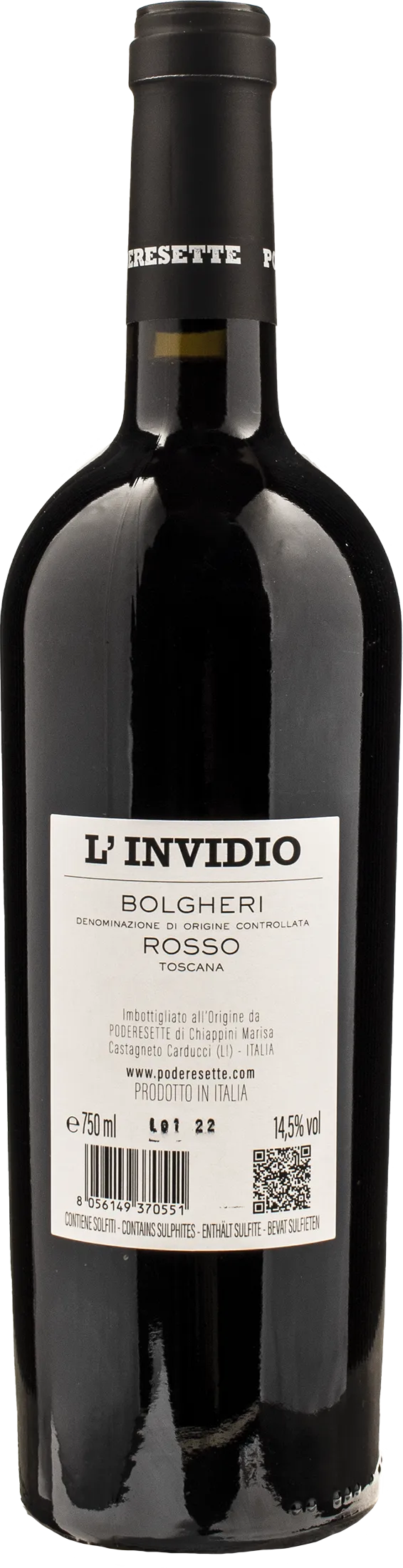 Podere Sette Bolgheri Rosso L'Invidio 2022 - Image 2