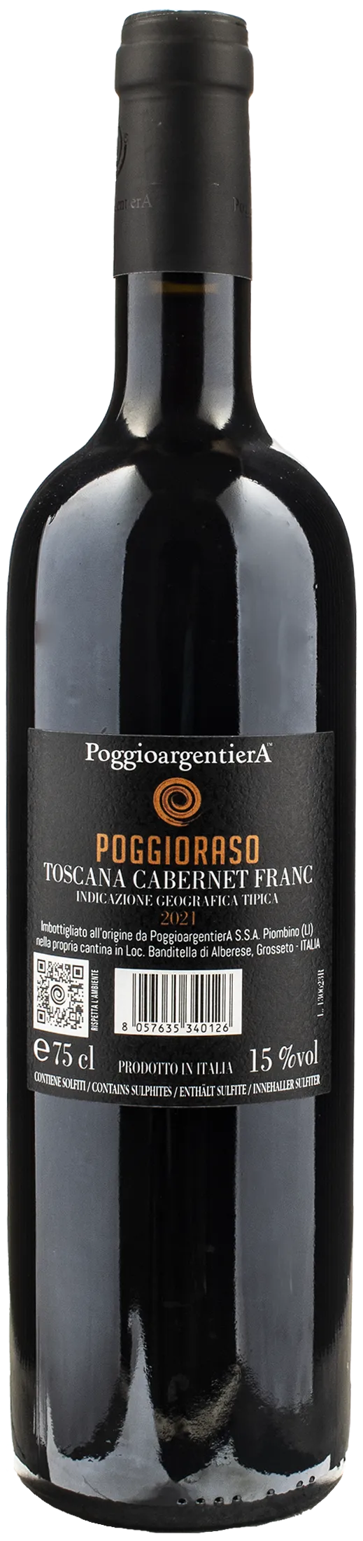 Poggio Argentiera Cabernet Franc Poggioraso 2021 - Image 2